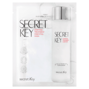 Tekstilna maska za obraz z aloe vero in kvasovkami Secret Key